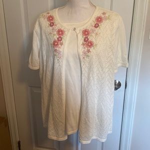 Alfred Dunner cardigan with shirt